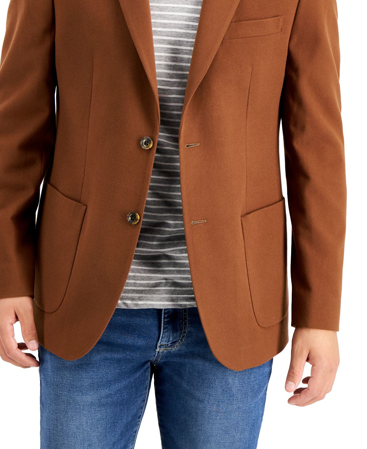 Tommy Hilfiger Modern-fit Solid Blazer Camel