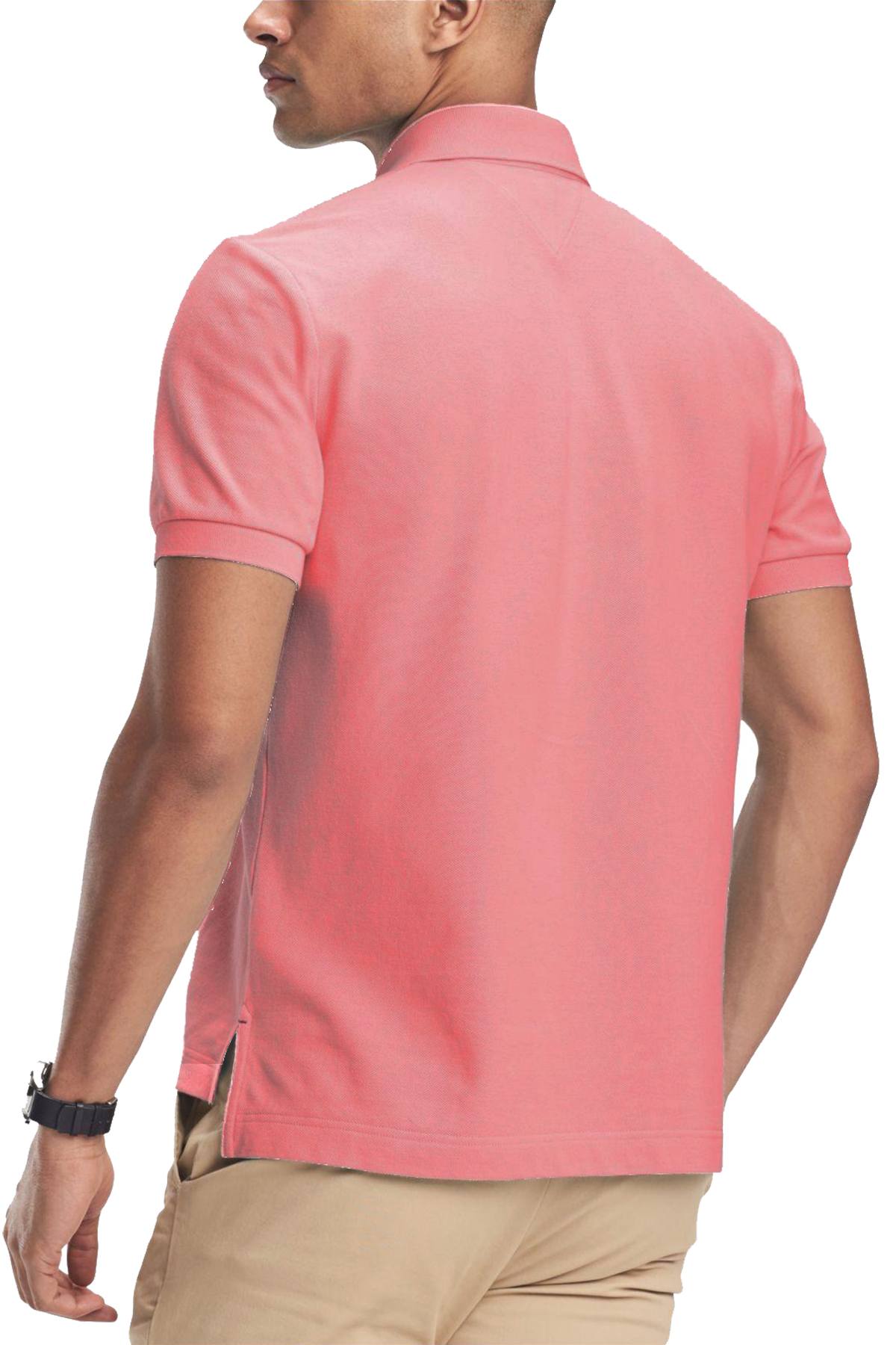 Tommy Hilfiger Preppy-Pink Custom-Fit Ivy Polo Shirt