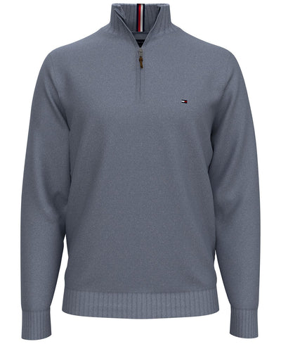 Tommy Hilfiger Quarter-zip Sweater Captains Blue Heather