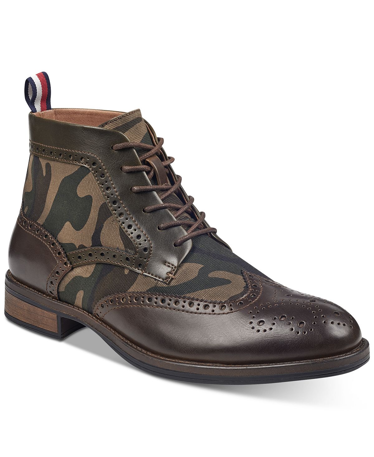 Tommy Hilfiger Ruzman Camo Boots Brown