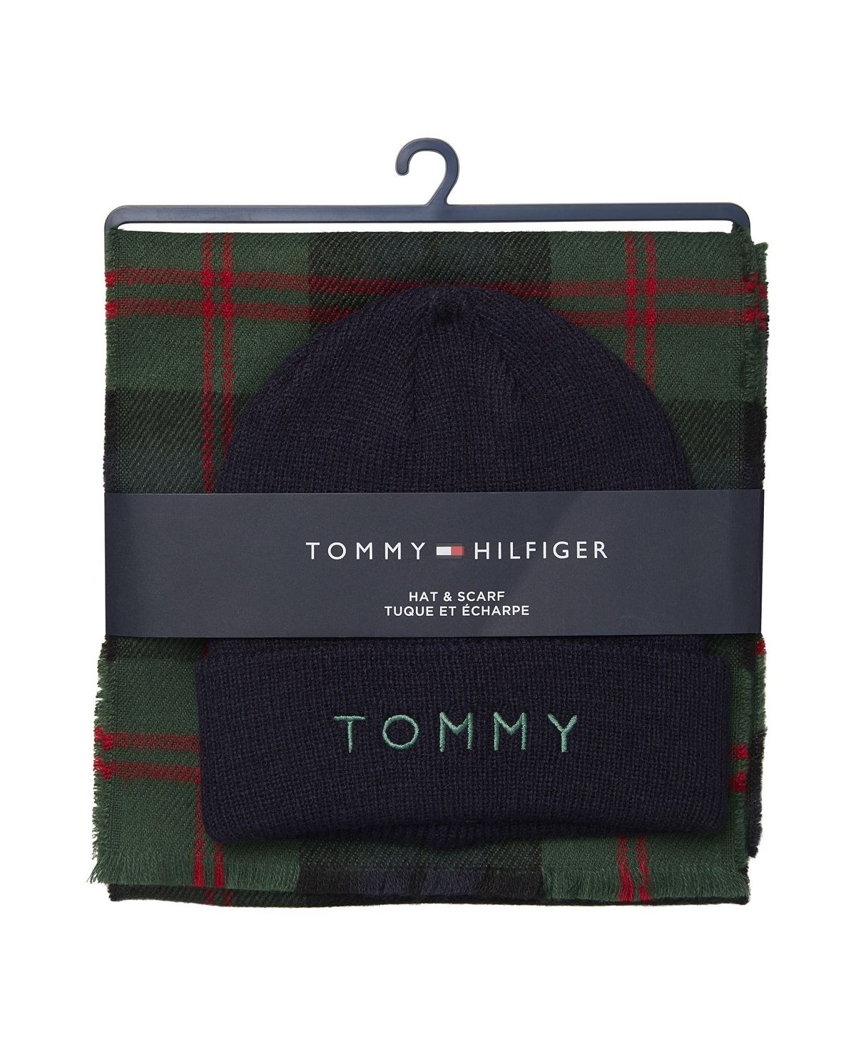 Tommy Hilfiger Scarf And Beanie Set Sky Captain