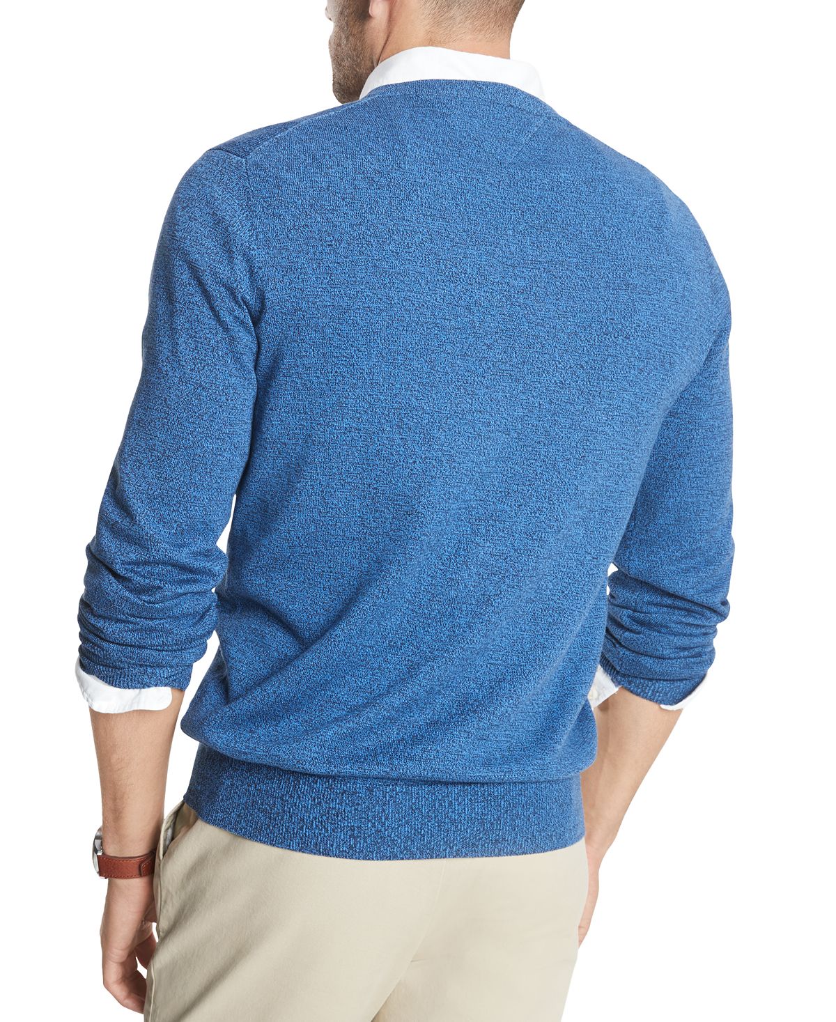 Tommy Hilfiger Signature Regular-fit Solid V-neck Sweater Cobalt / Navy
