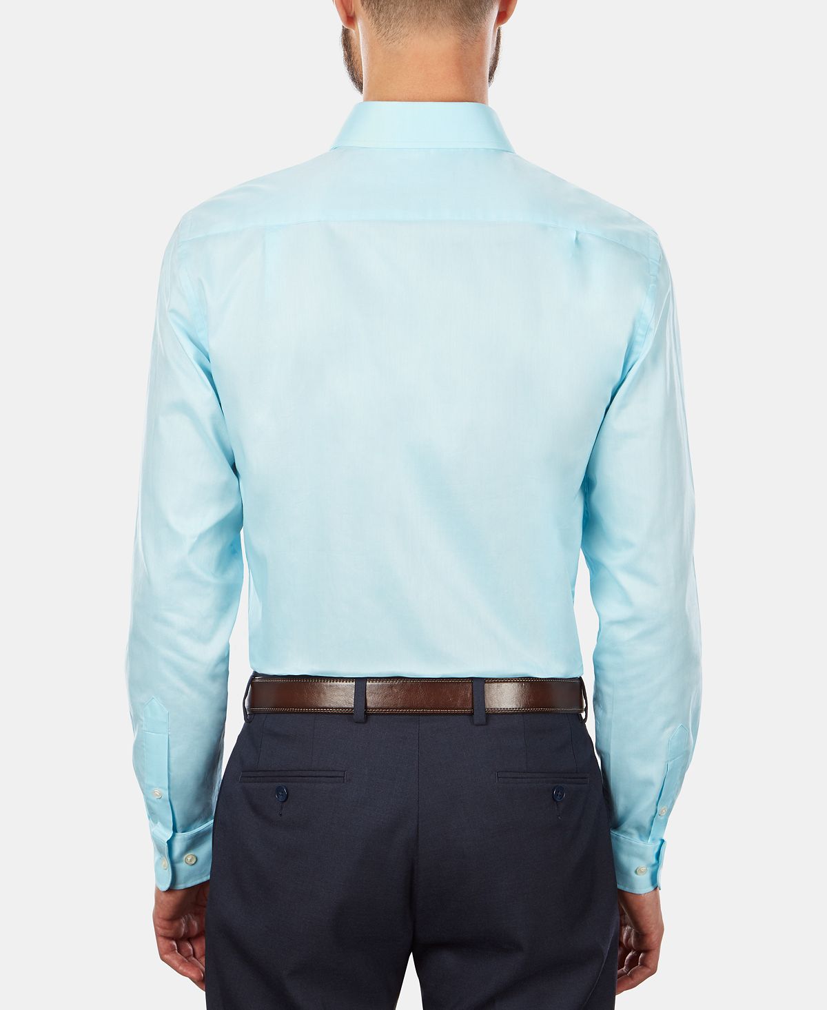 Tommy Hilfiger Slim-fit Stretch Solid Dress Shirt Online Exclusive Turquoise
