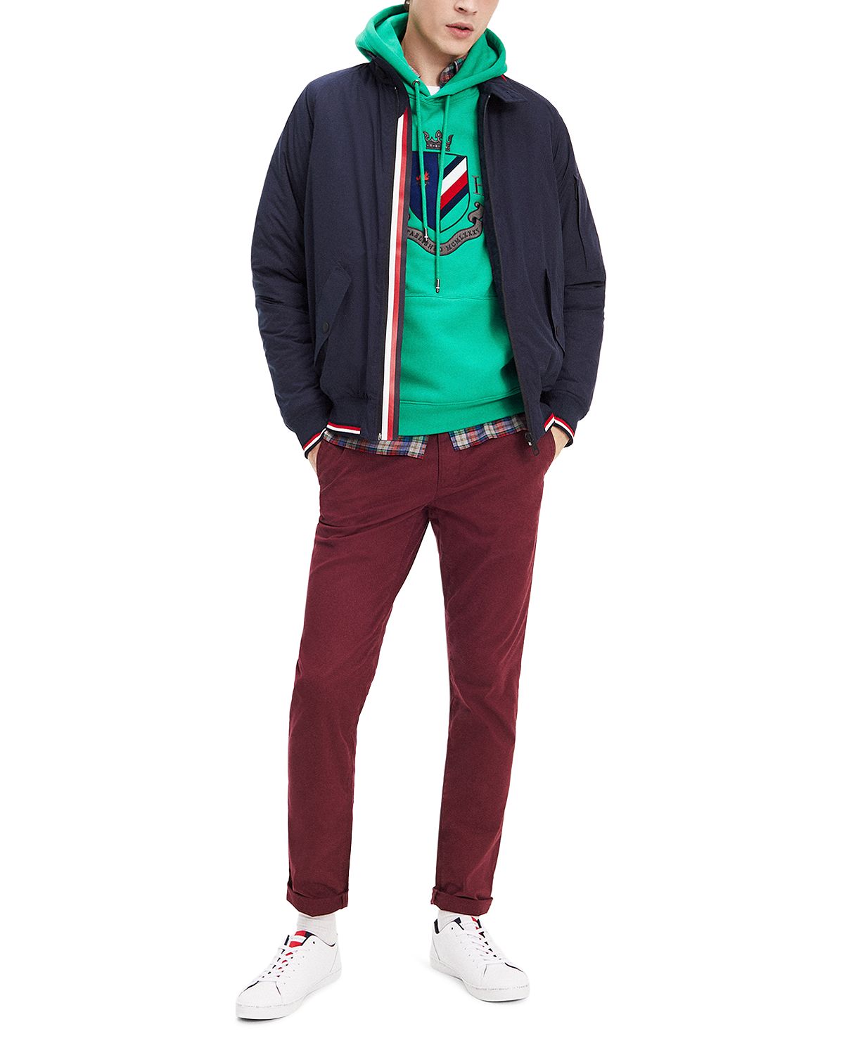 Tommy Hilfiger Stretch Harrington Jacket Navy