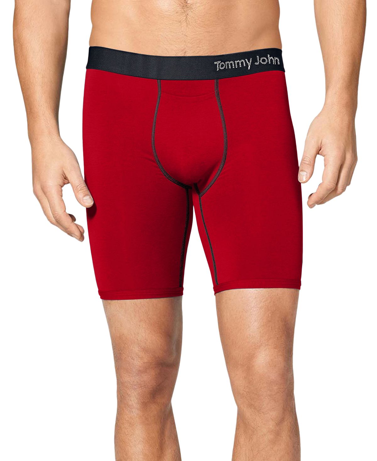 Tommy John Cool Cotton Moisturewicking Boxer Briefs Bright Red
