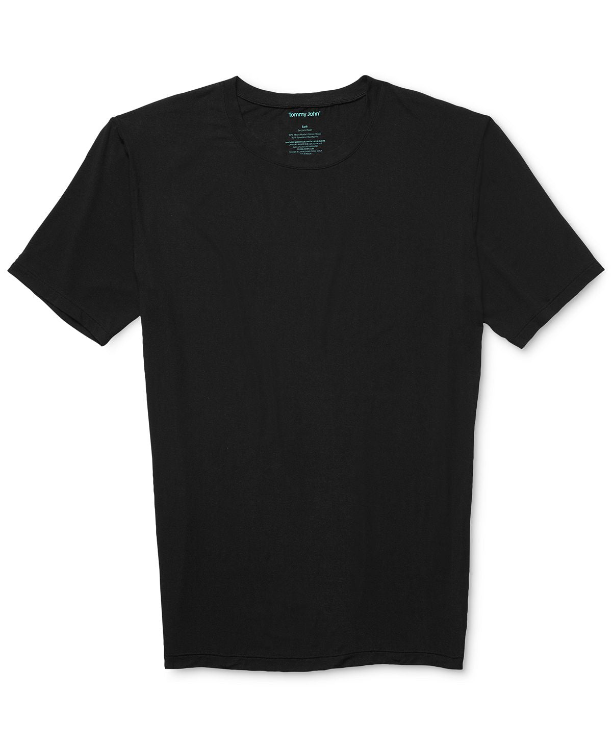 Tommy John Stay-tucked Crew-neck T-shirt Black
