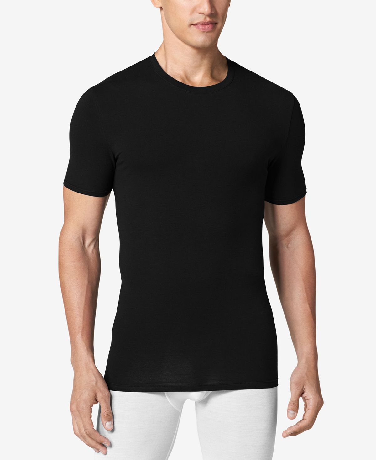 Tommy John Stay-tucked Crew-neck T-shirt Black