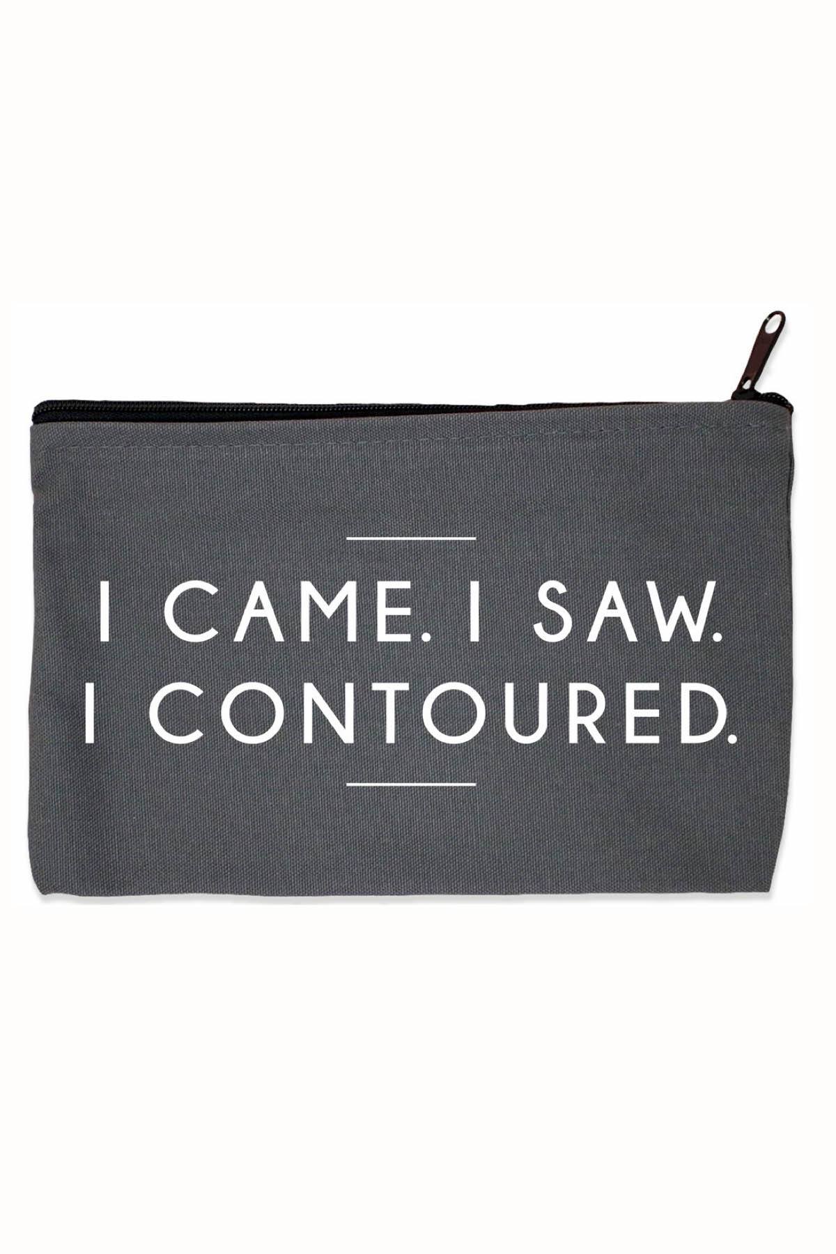 Towne9 Dark-Grey I Contoured Zip Pouch
