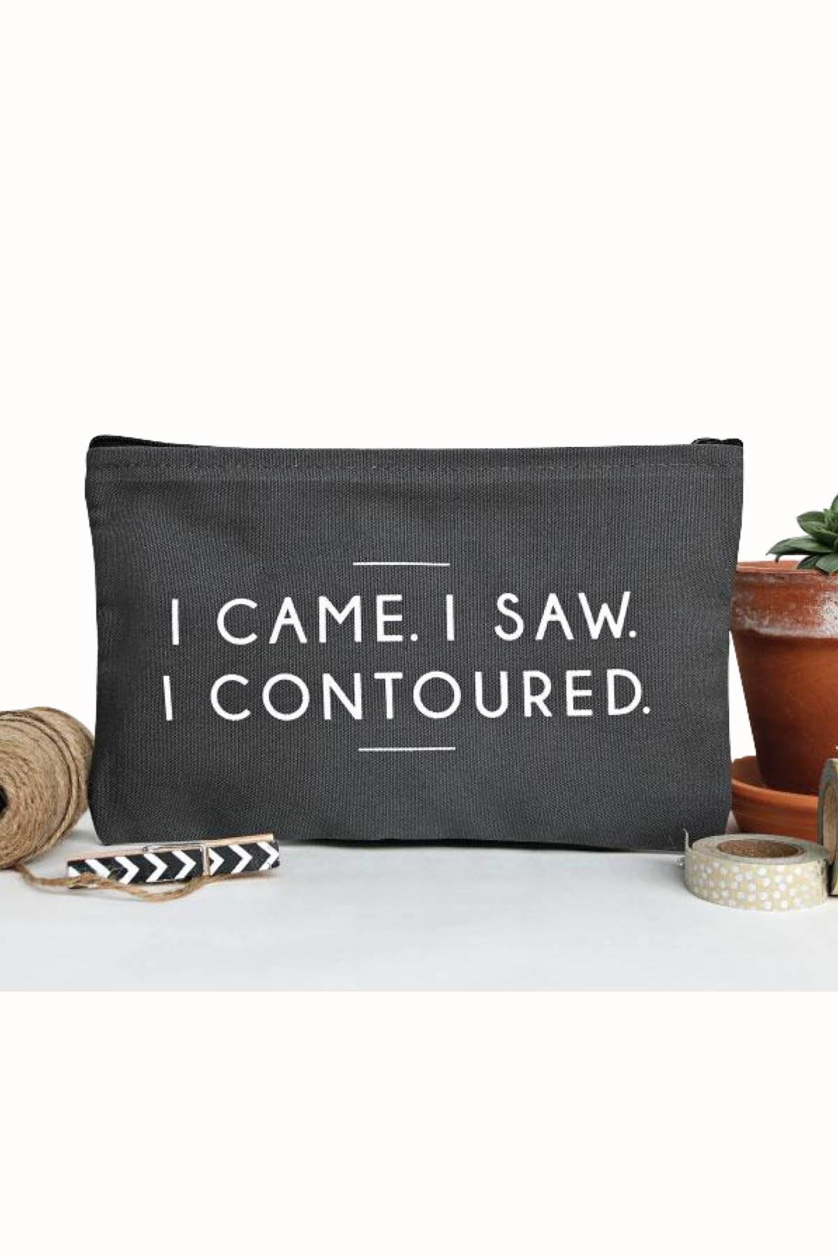 Towne9 Dark-Grey I Contoured Zip Pouch