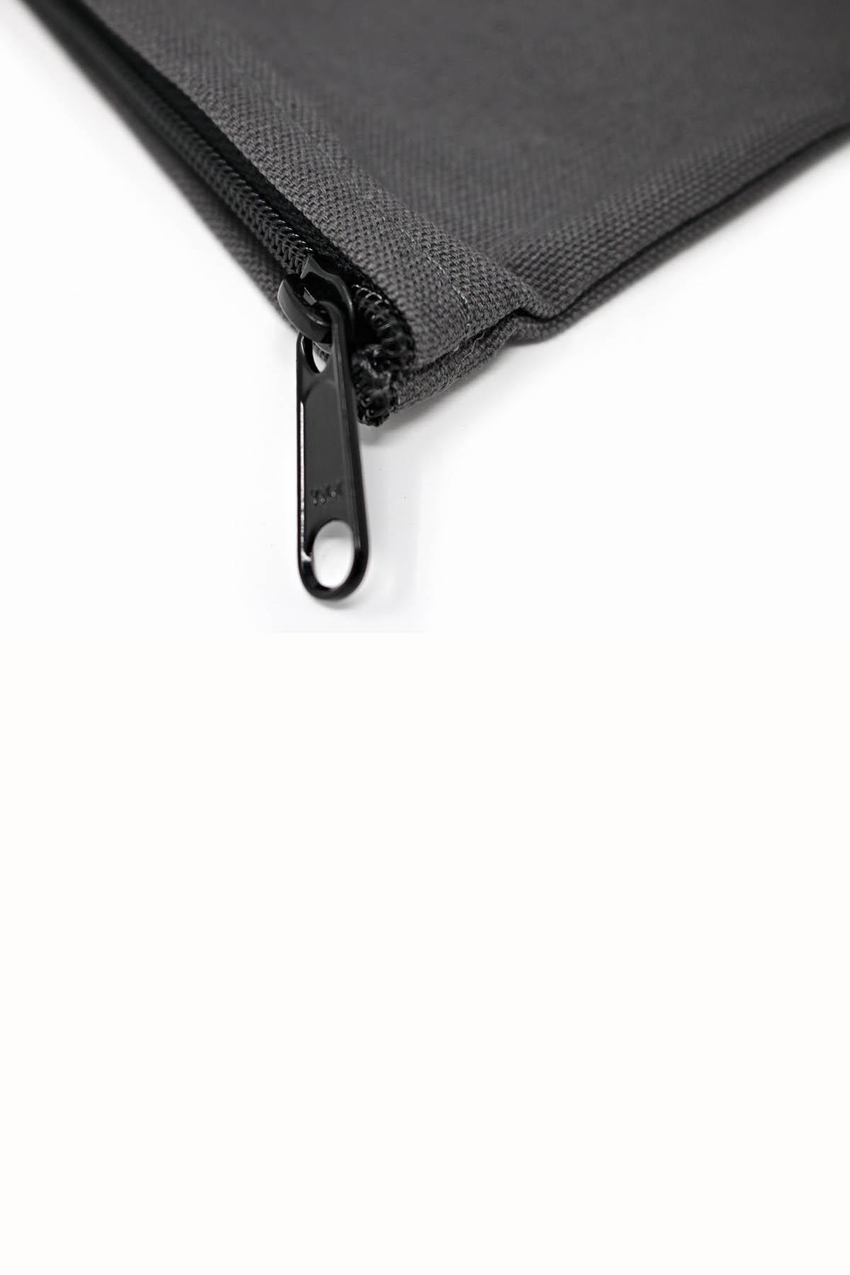 Towne9 Dark-Grey Perfect Zip Pouch