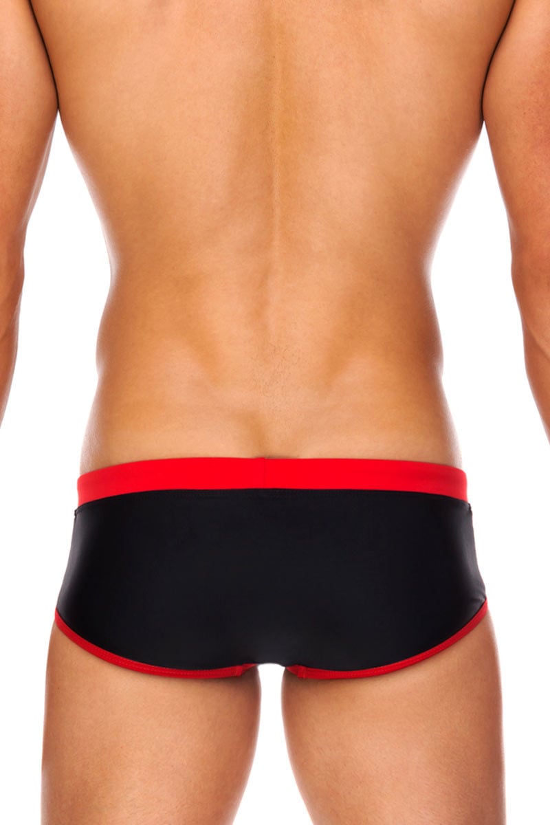 Tribe Black & Red Indian Swim Boy Brief