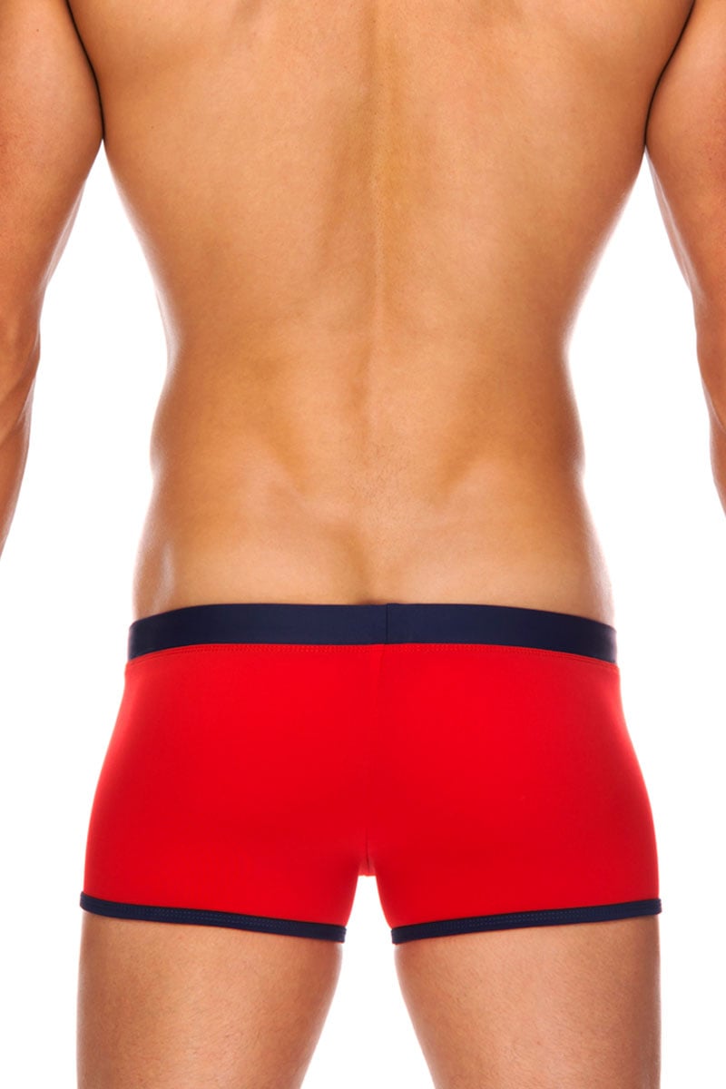 Tribe Red & Navy Atlantic Swim Trunk