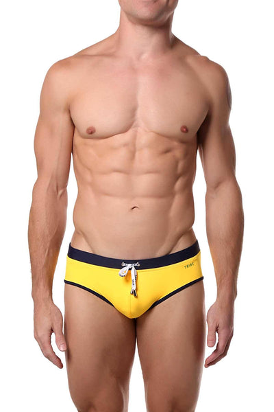 Tribe Yellow/Navy Atlantic Swim Boy-Brief