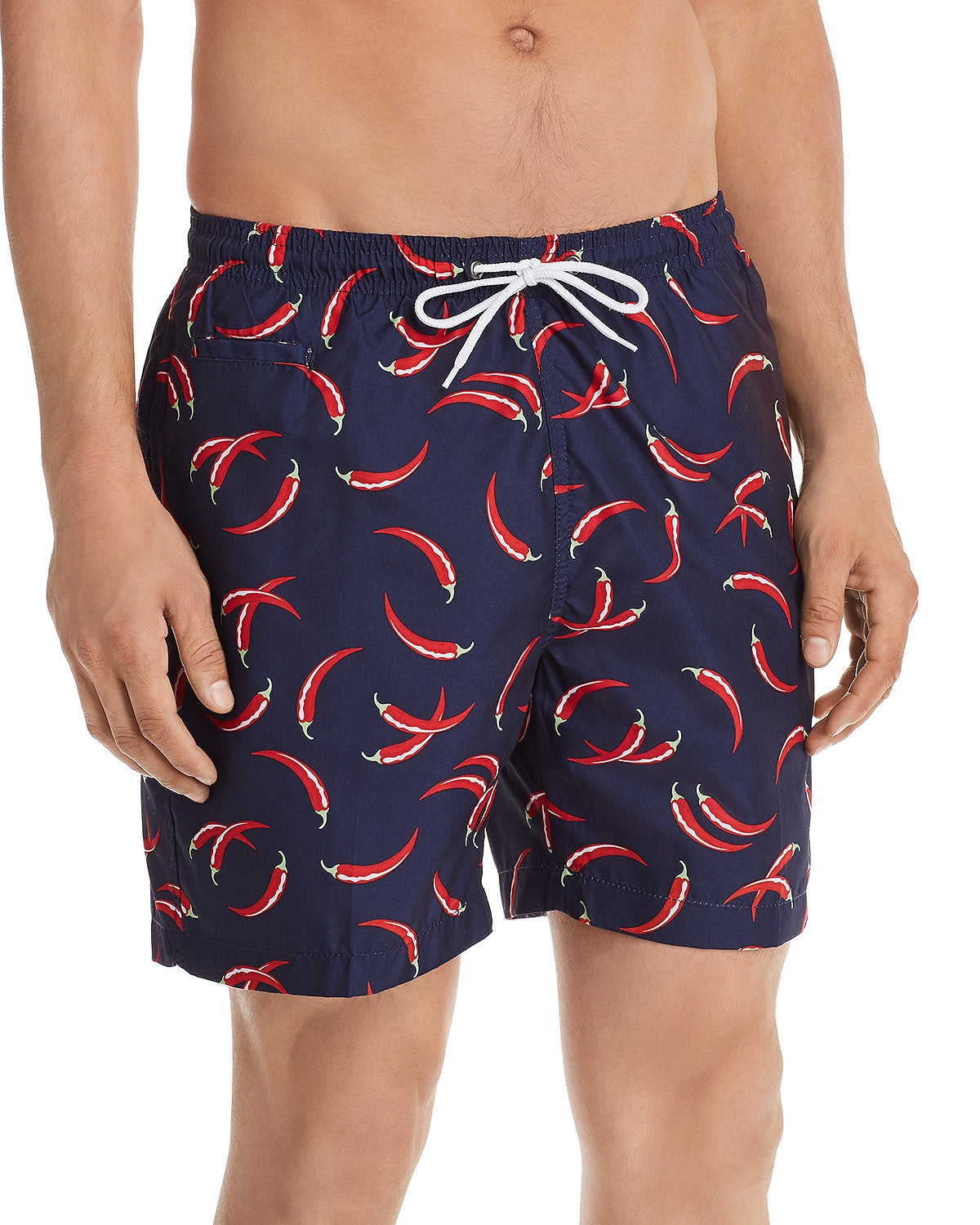 Trunks Surf & Swim Co. Printed Sano Swim Short in Marine Chili Pepper
