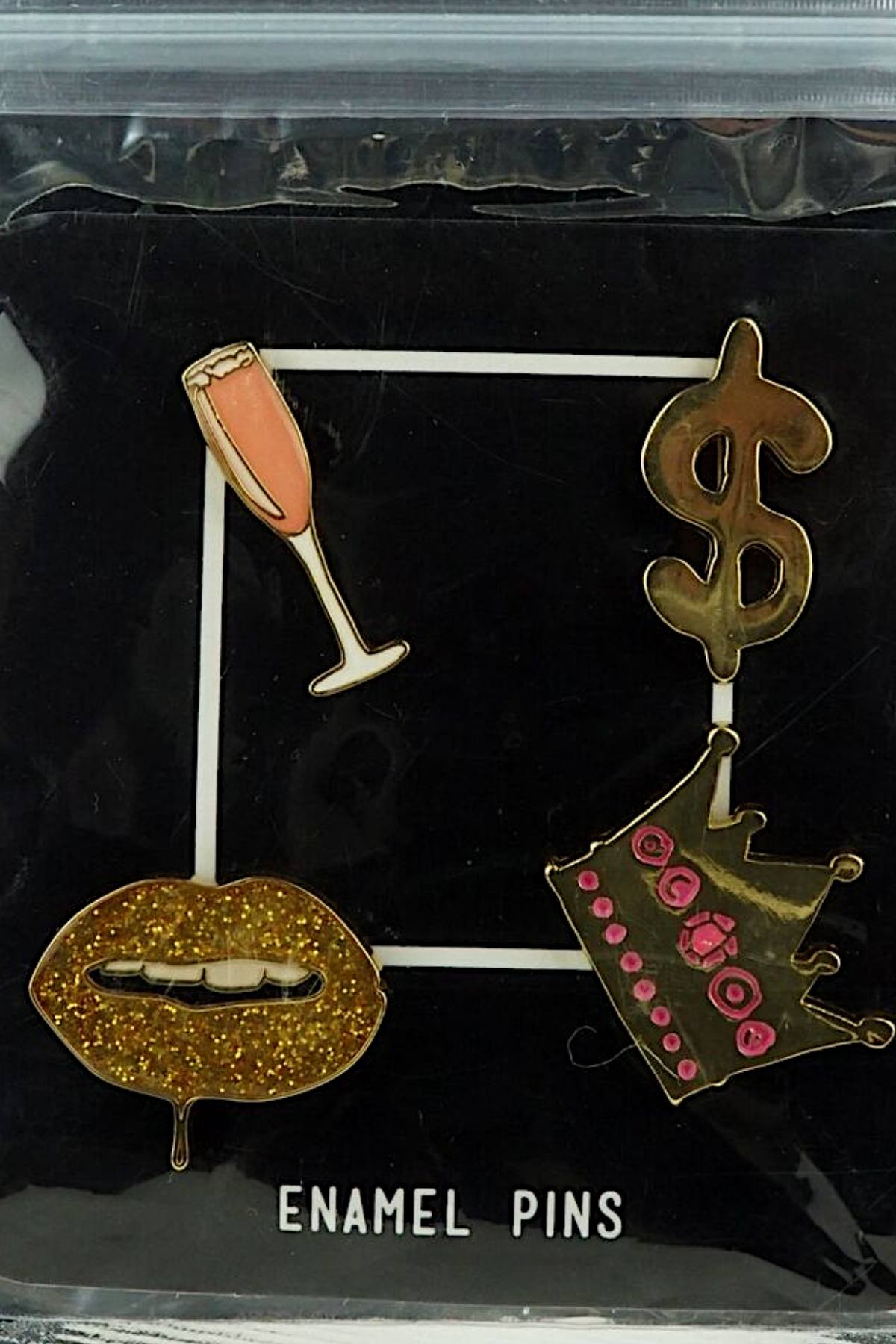 TwelveNYC Bling Enamel Pin 4-Pack