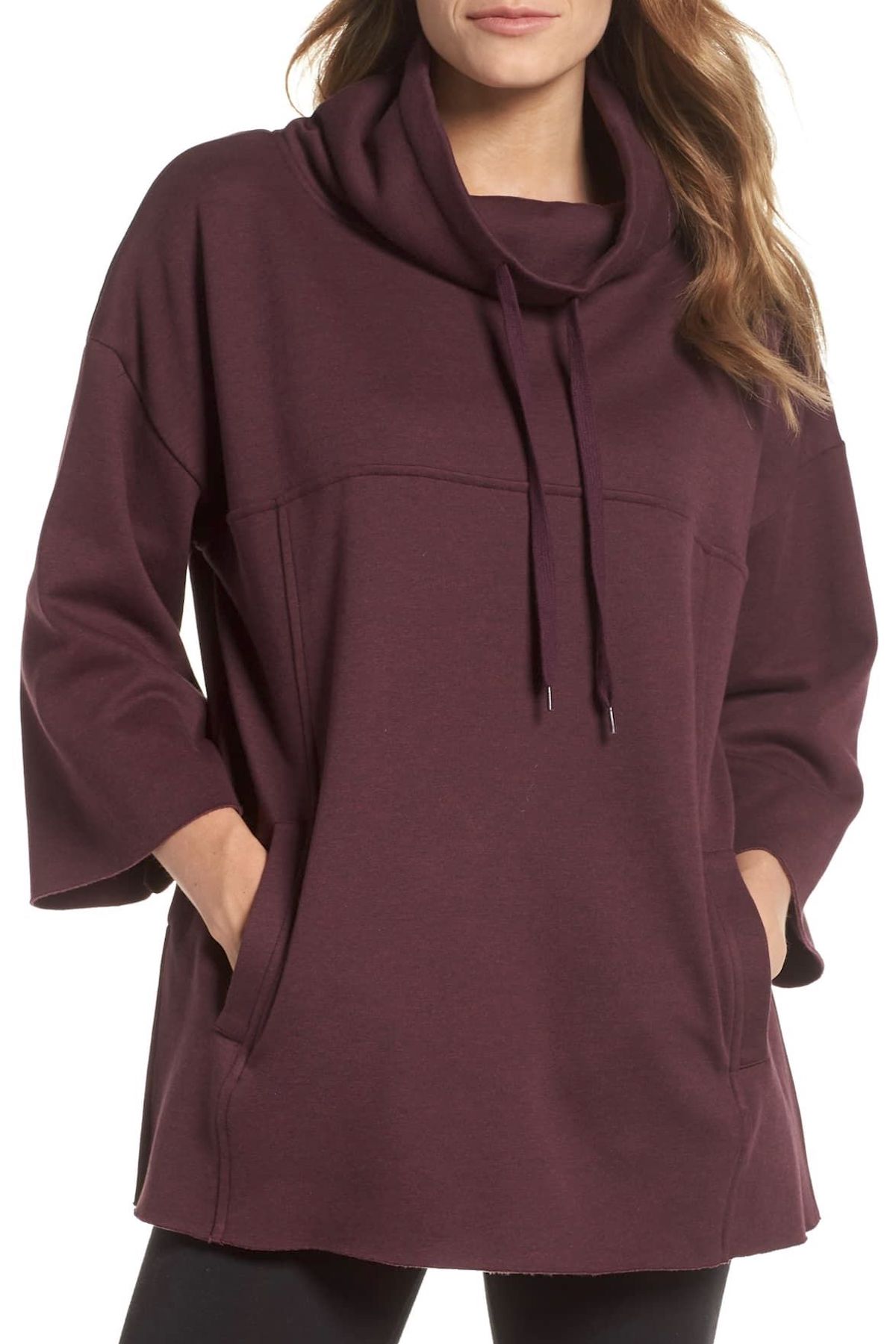 UGG Port Heather Astrid Fleece Lined Poncho