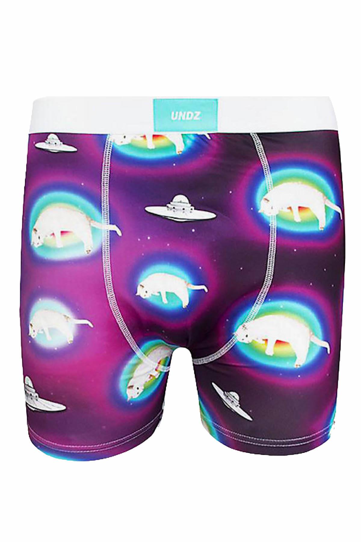 UNDZ Purple Space-Cat Boxer Brief