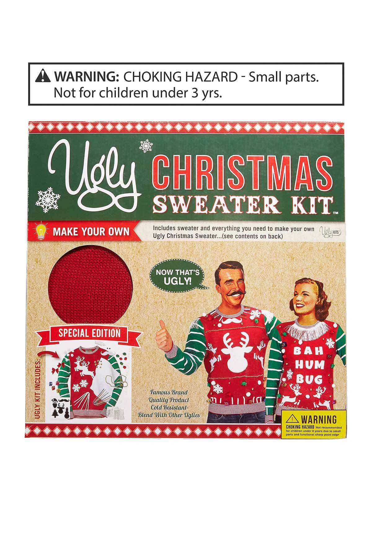 UglyKits™ Red/Green Unisex Ugly Christmas Sweater Kit