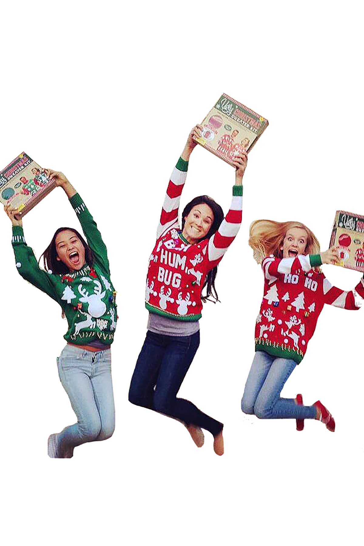 UglyKits™ Red/Green Unisex Ugly Christmas Sweater Kit