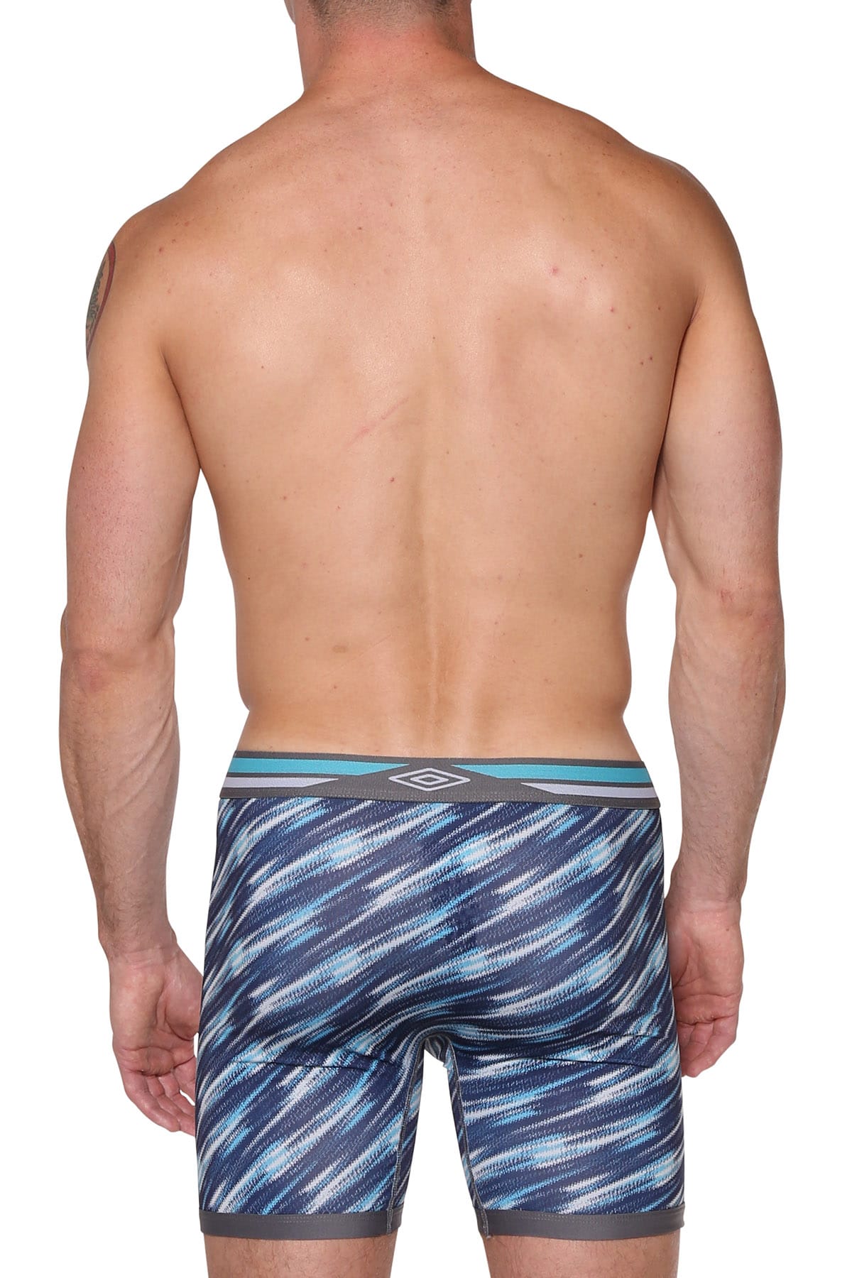 Umbro Navy/Turquoise/Grey Performance Boxer Brief