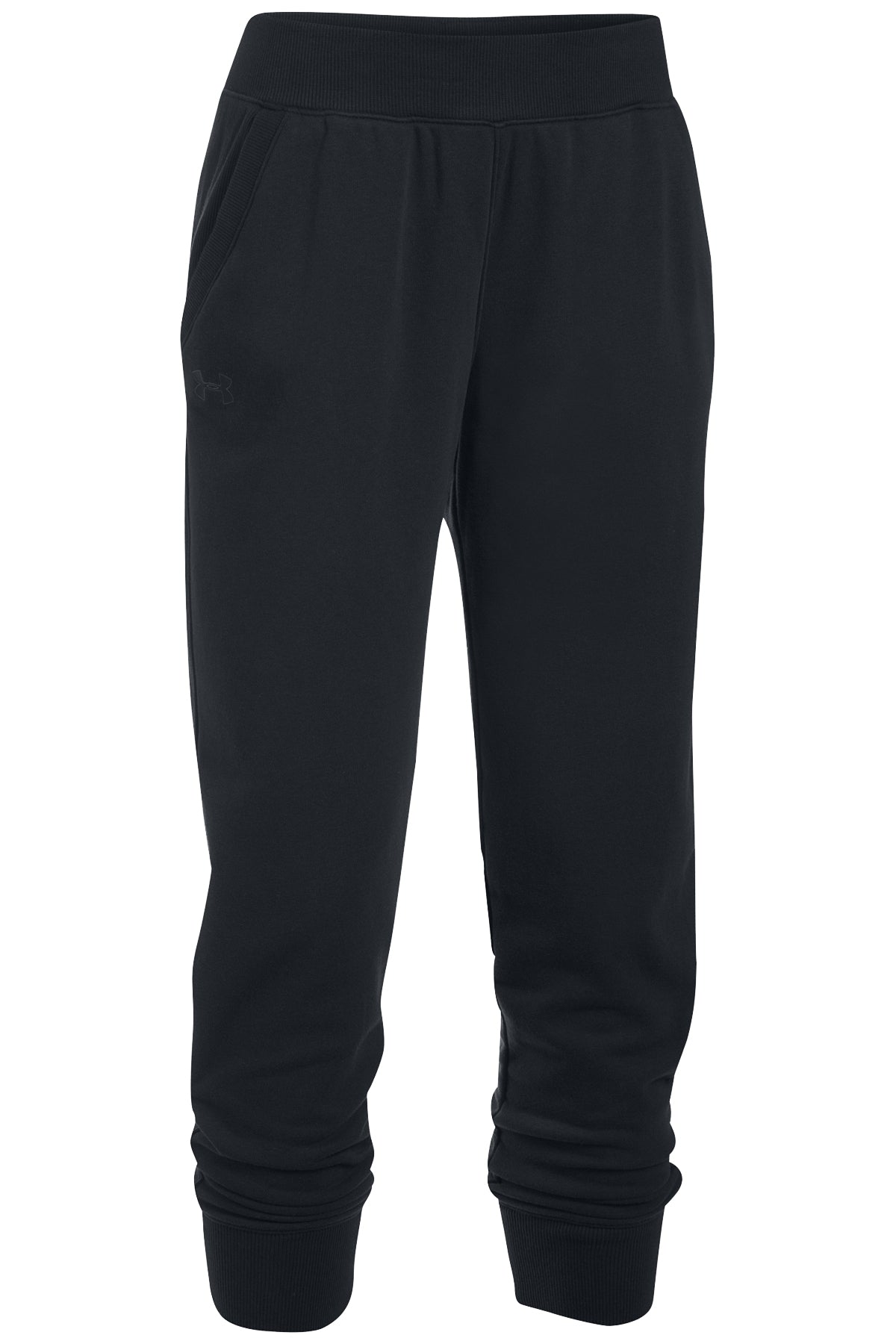 Under Armour Black French-Terry Ankle Pant