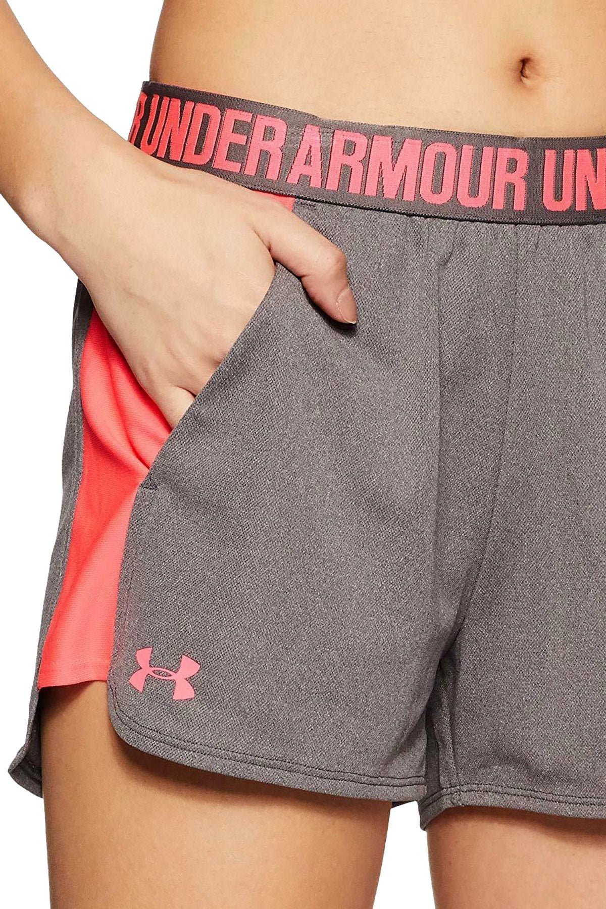 Under Armour True-Grey/Brilliance Play-Up 3" Performance Short