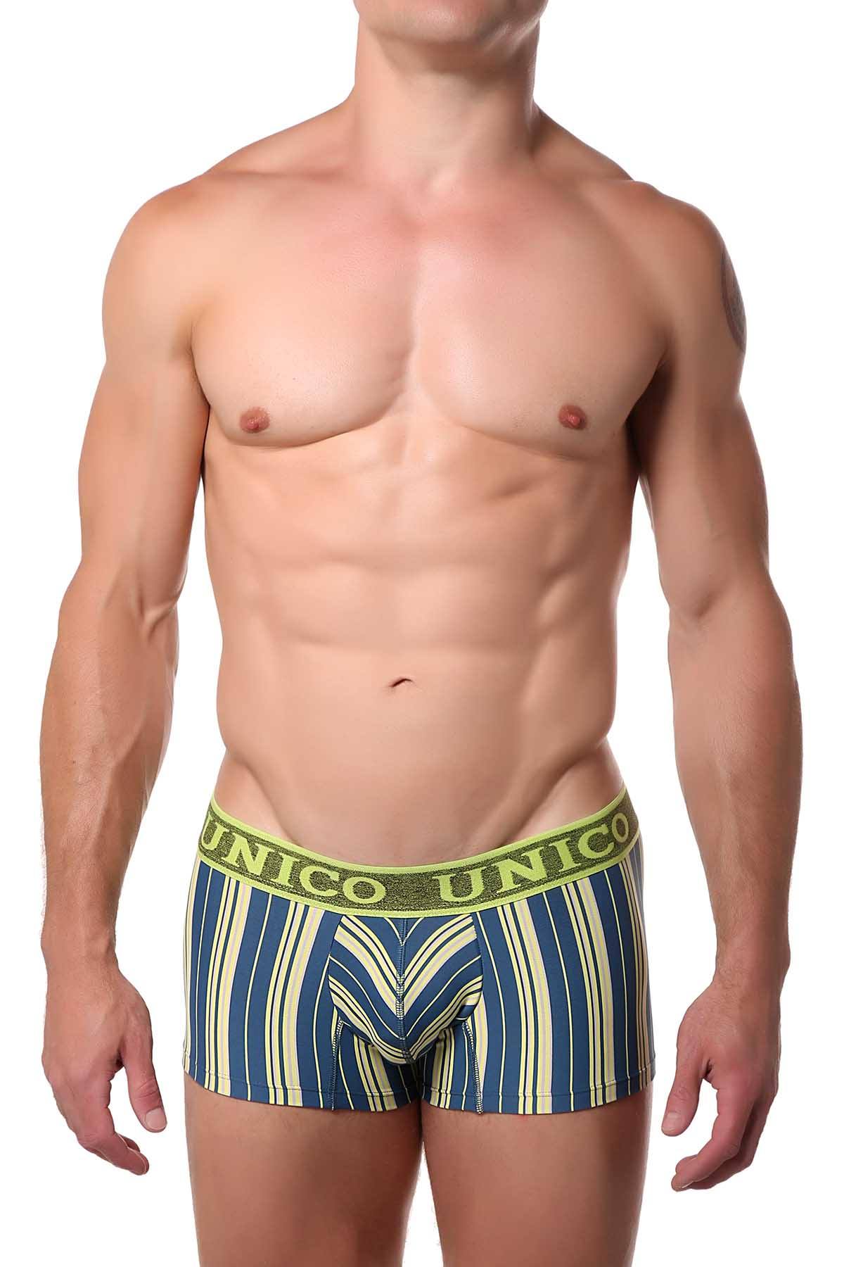 Unico Lime/Dark-Teal Striped Dalai Trunk