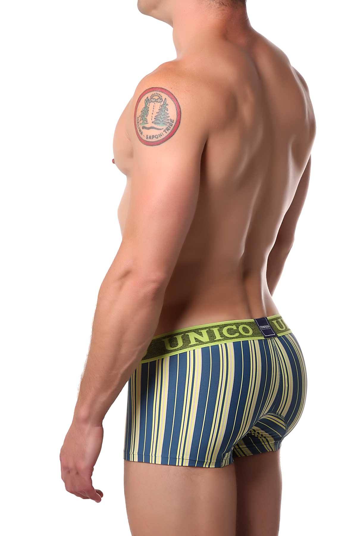 Unico Lime/Dark-Teal Striped Dalai Trunk