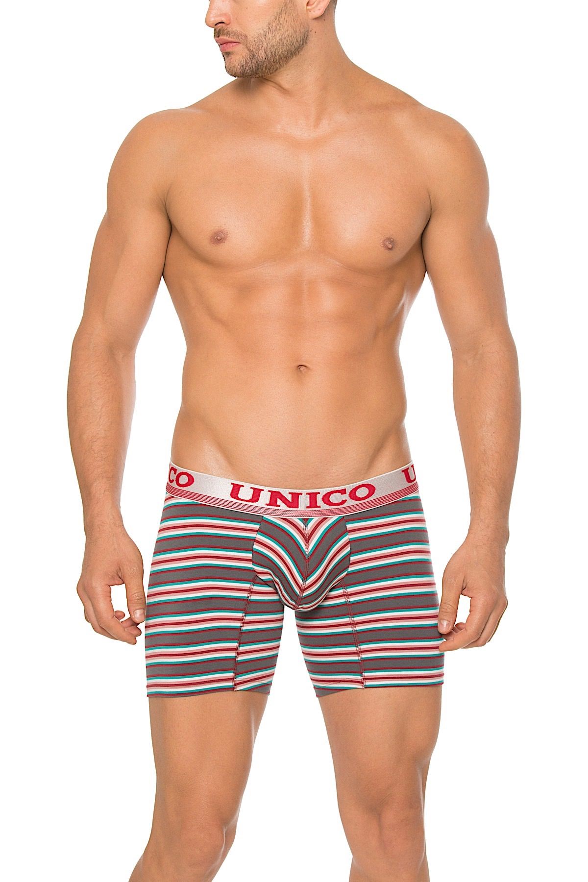 Unico Red/Grey/Multi-Color Copper Boxer Brief