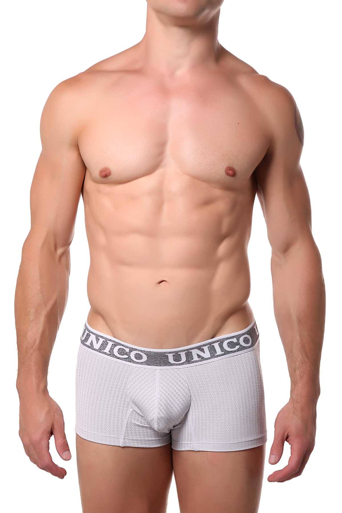 Unico White/Grey Yoga Trunk