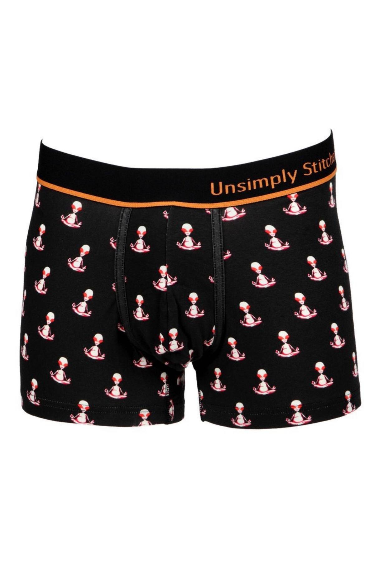 Unsimply Stitched Black Alien-Meditation Trunk