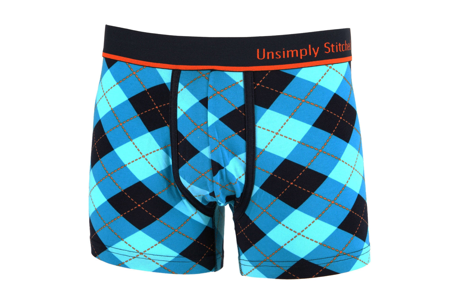 Unsimply Stitched Blue Argyle Trunk