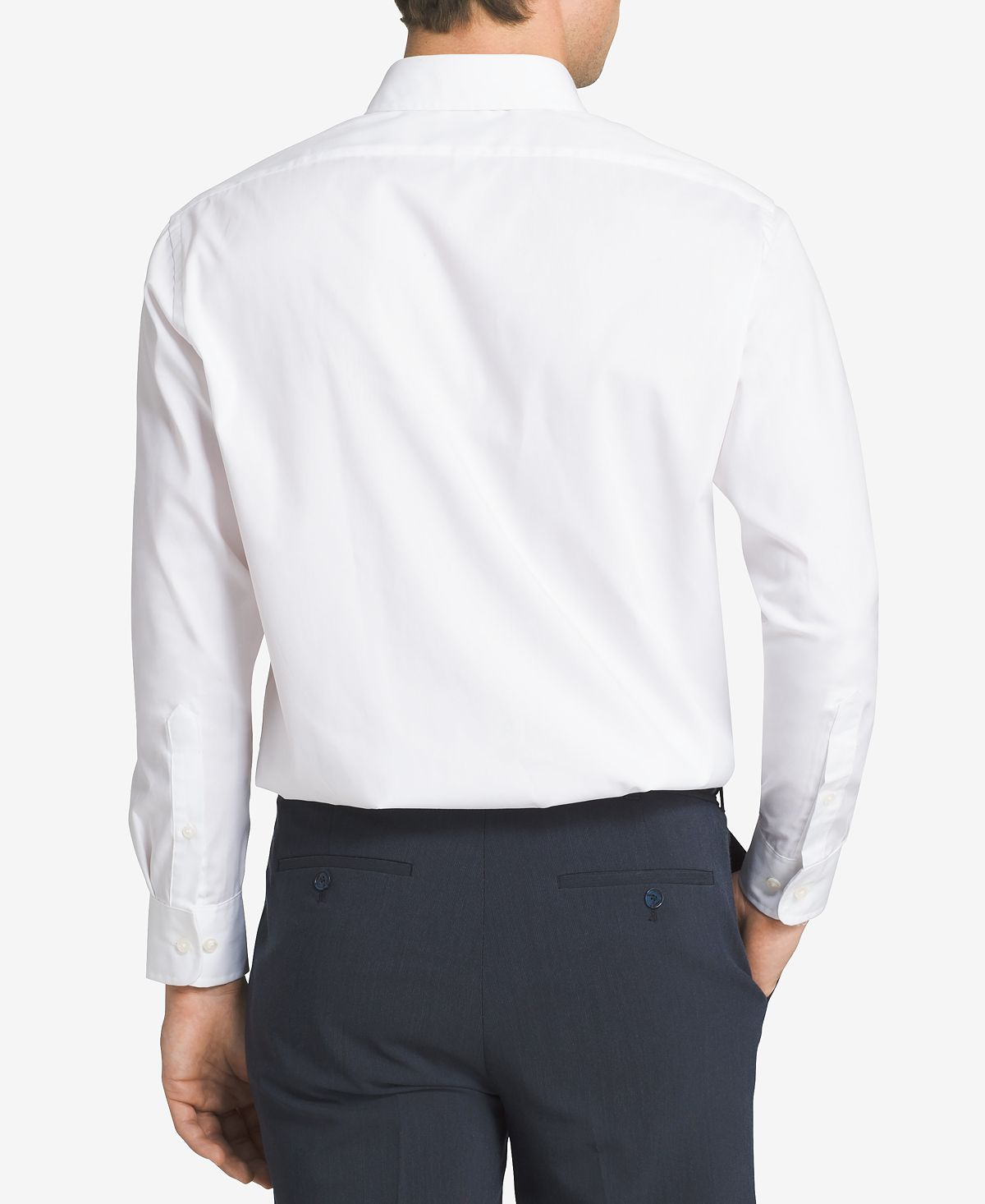 Van Heusen Classic-fit Easy Care Pinpoint Oxford Dress Shirt White