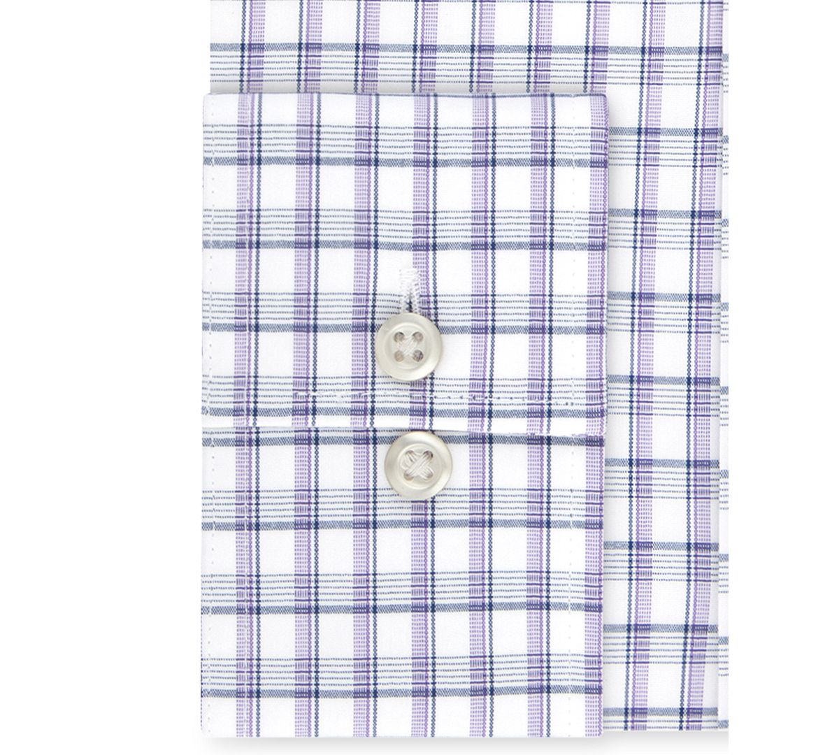 Van Heusen Classic/regular Fit Stretch Flex Blue Check Dress Shirt Violet