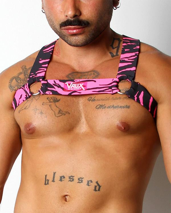 Vaux Pink Zebra Vx4 Harness
