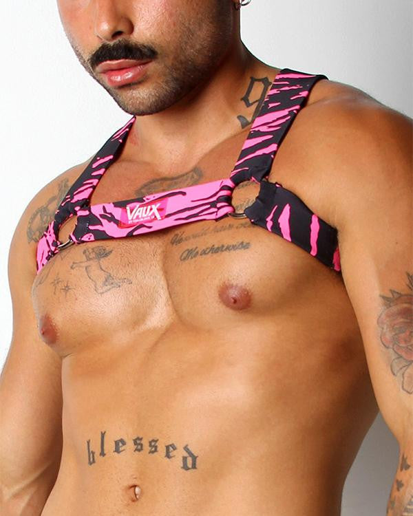 Vaux Pink Zebra Vx4 Harness