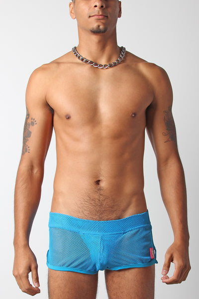 Vaux Turquoise VX1 Mesh Jock Short