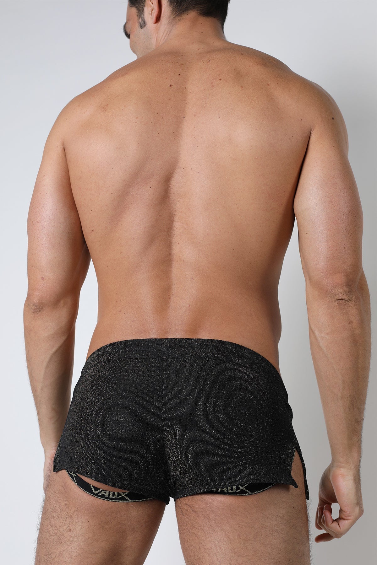 Vaux black Mirage Lurex Swim Short