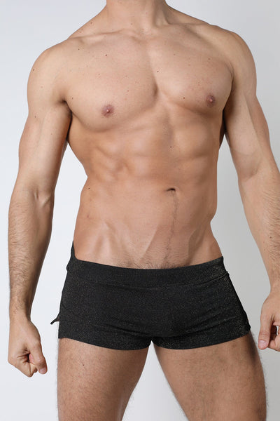 Vaux black Mirage Lurex Swim Short