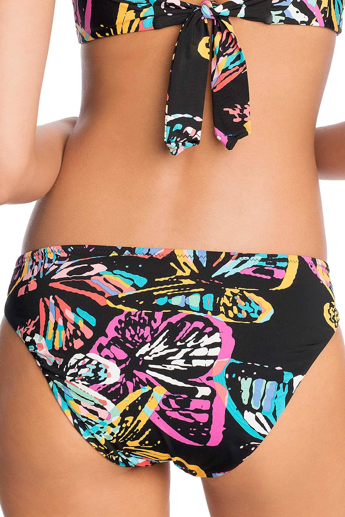 Vera Bradley Black/Multi Summer Printed Reversible Hipster Bikini Bottom