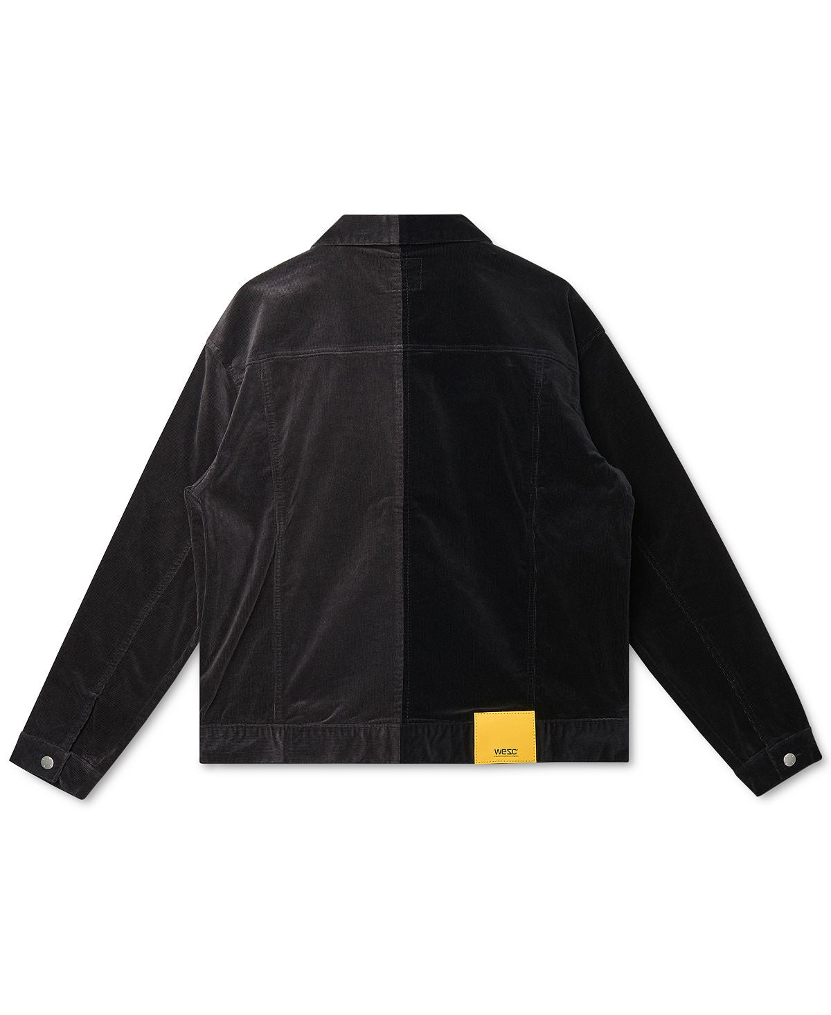 Versace Wesc Split Colorblocked Corduroy Trucker Jacket Black Multi