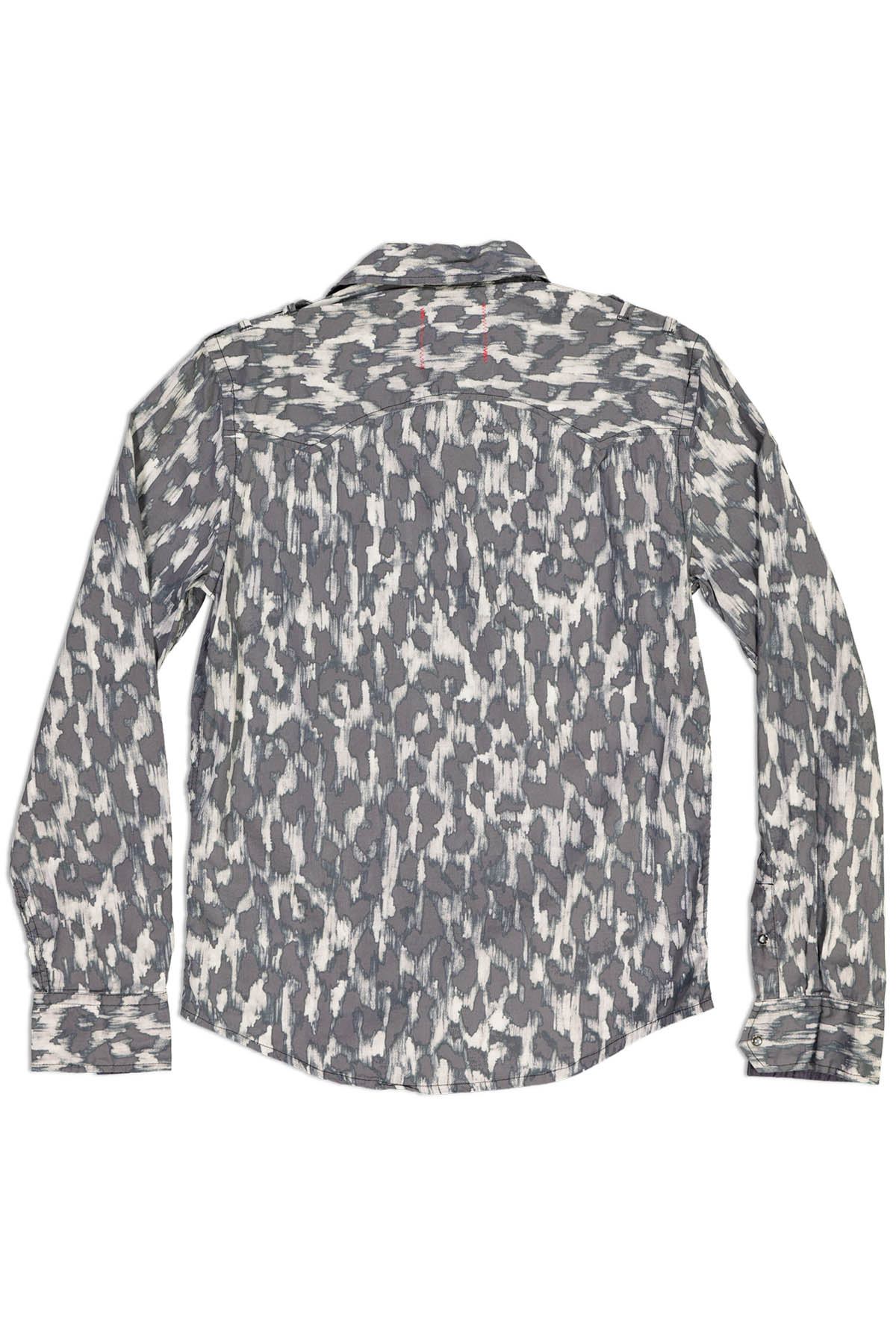 VintageRed Blue Lava Pearl-Snap Shirt