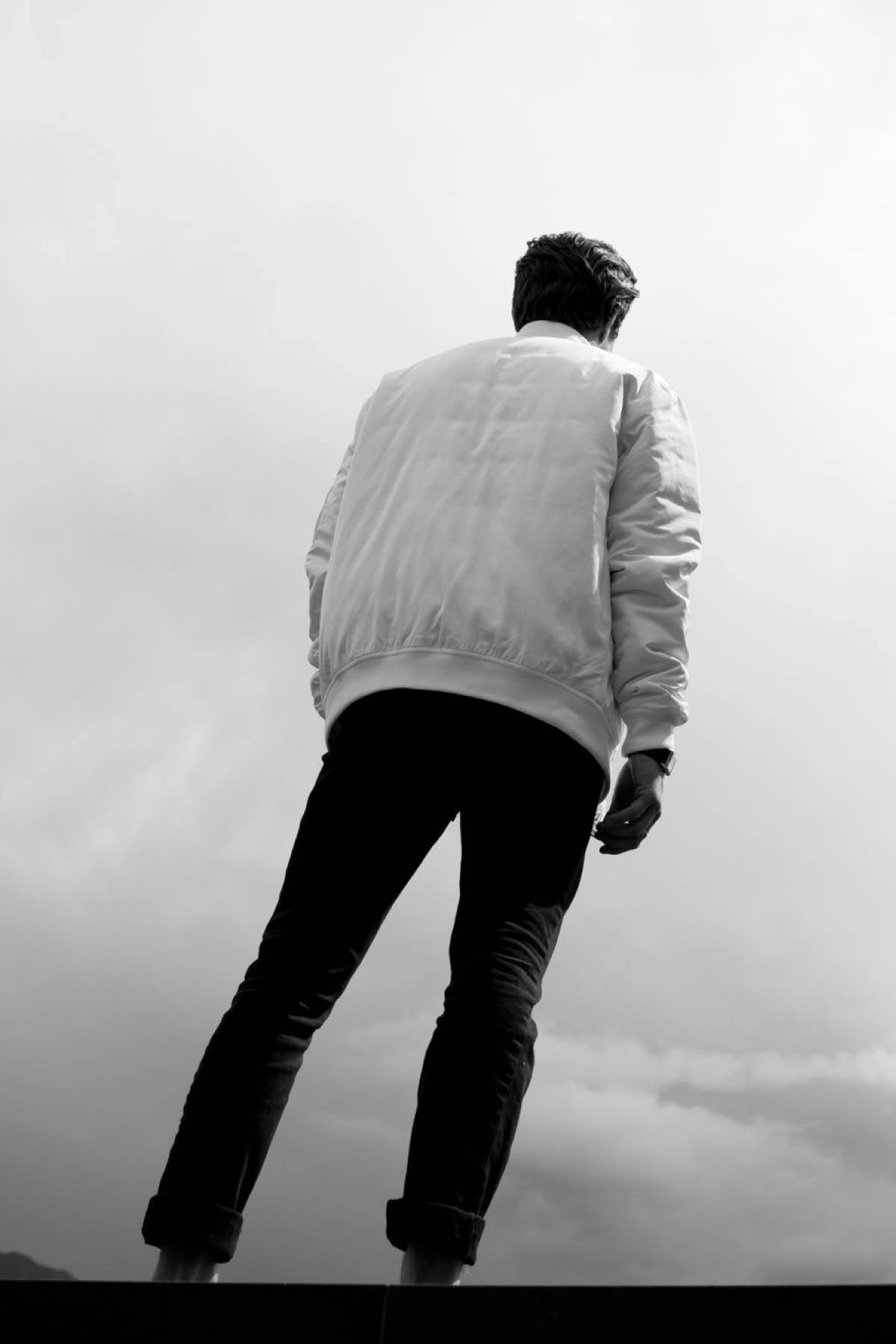 WHT SPACE by Shaun White White Padded Bomber Jacket