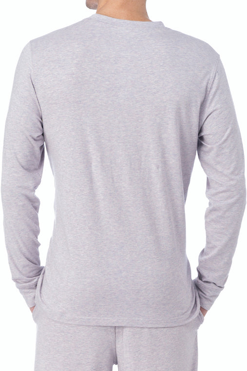 WOOD Violet Grey Long Sleeve Henley
