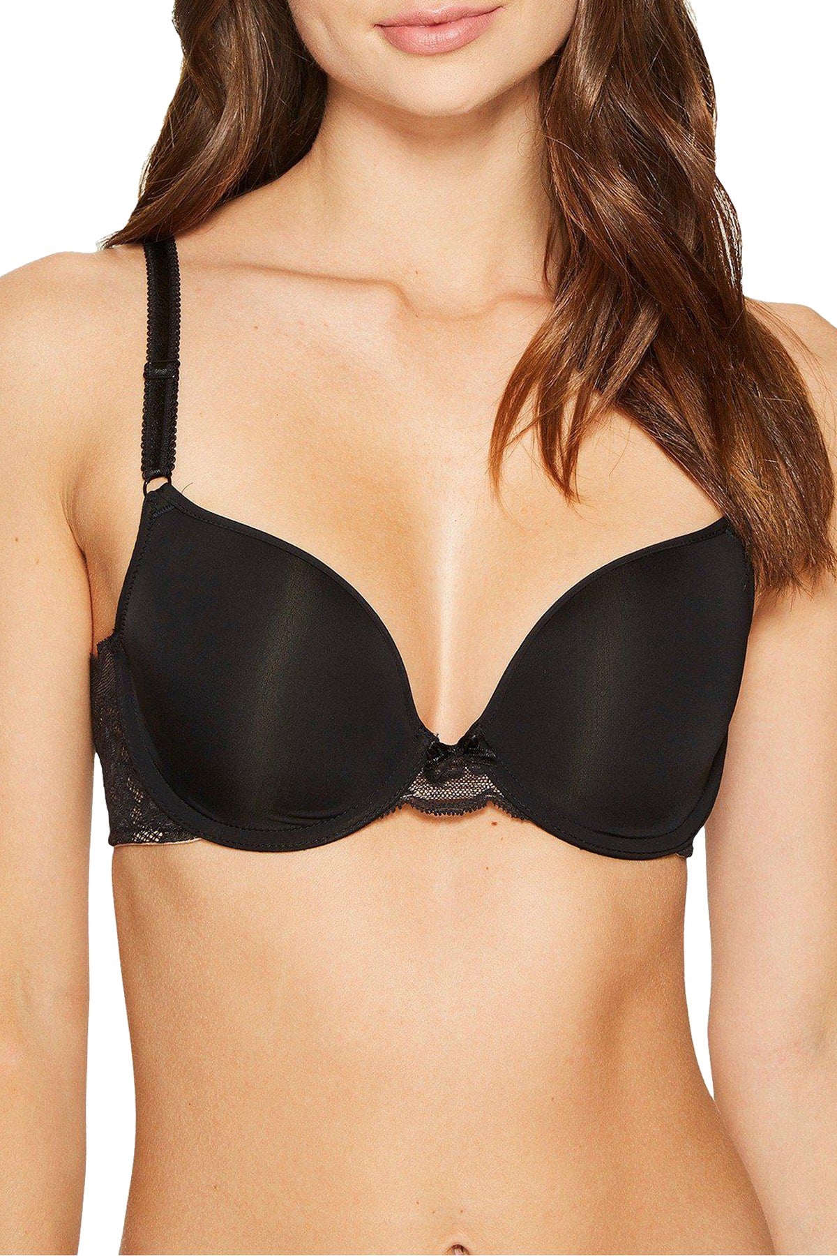 Wacoal Black Fire And Lace Contour Bra