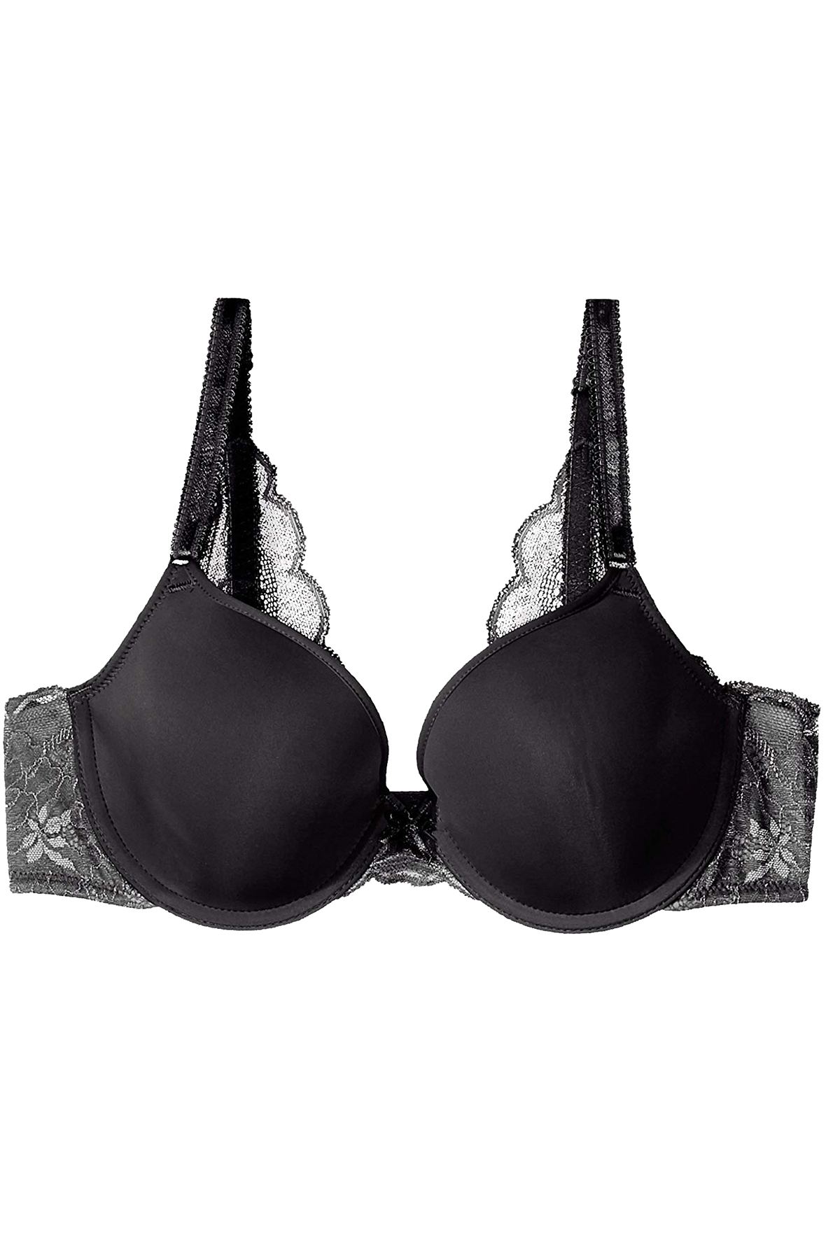 Wacoal Black Fire And Lace Contour Bra