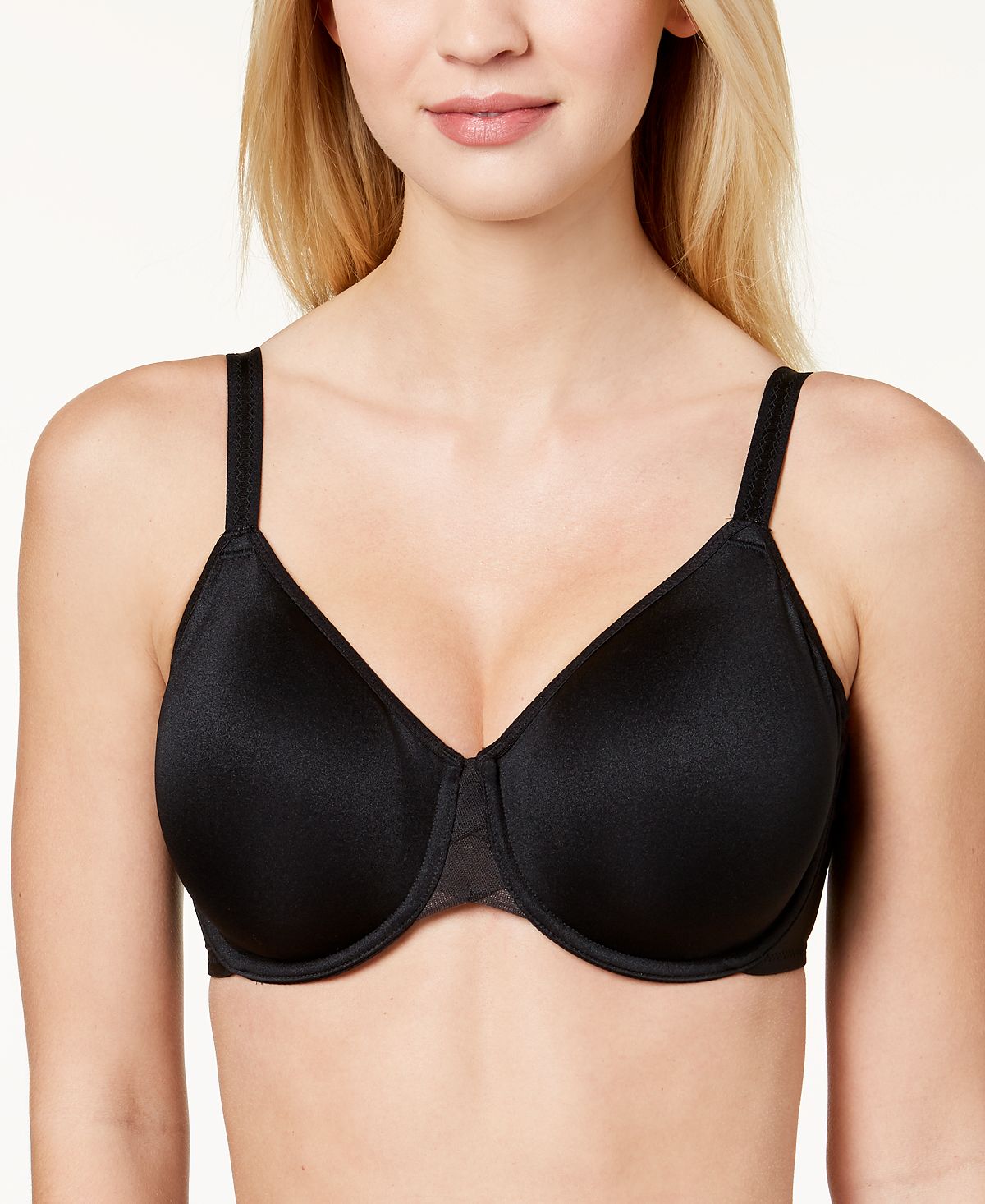 Wacoal Precise Finish Minimizer Mesh-crisscross Bra 857269 Black