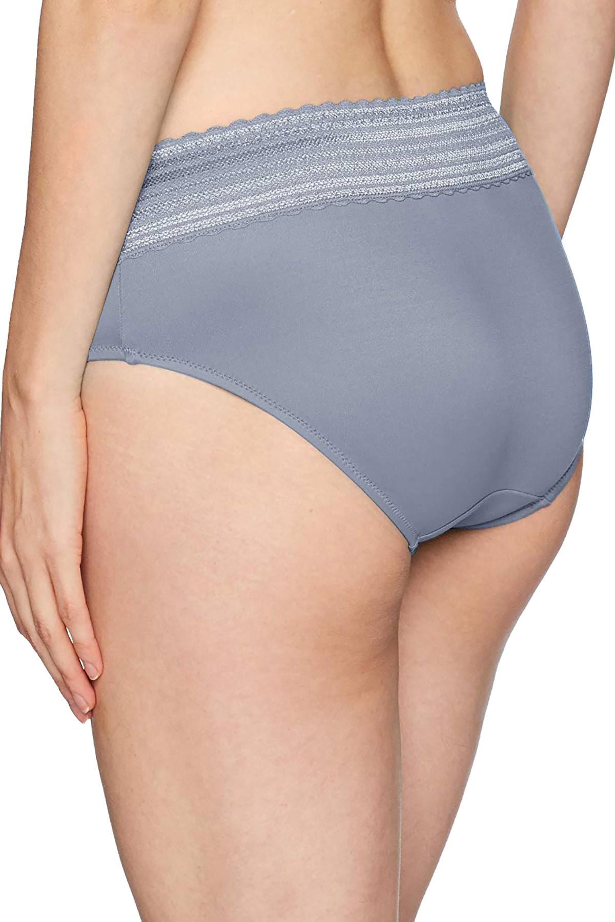 Warner's Graphite No Muffin Top Hipster With Lace