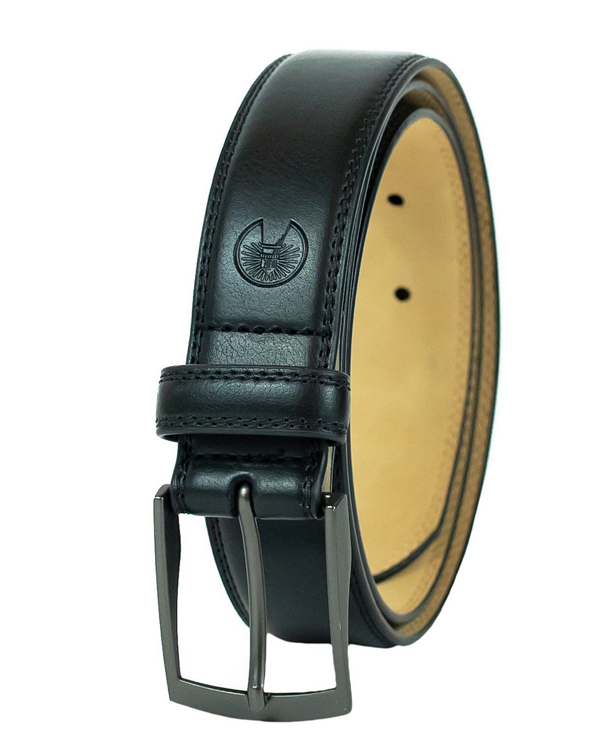 Weatherproof Big And Tall Belt With Single Prong Buckle Black