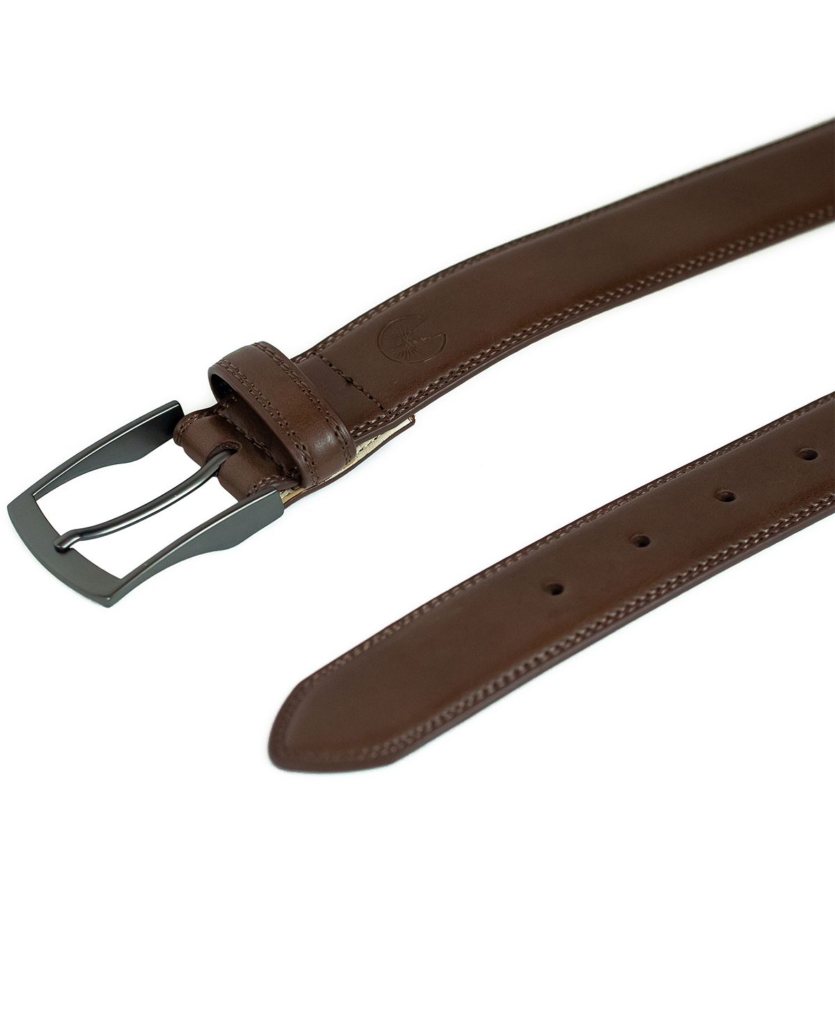 Weatherproof Big And Tall Belt With Single Prong Buckle Brown